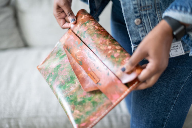 Mae Leather Clutch