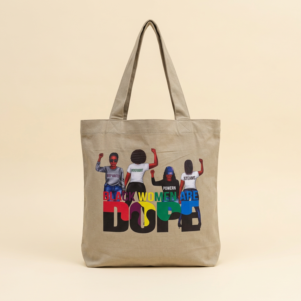 Beige tote with a warm ivory studio background