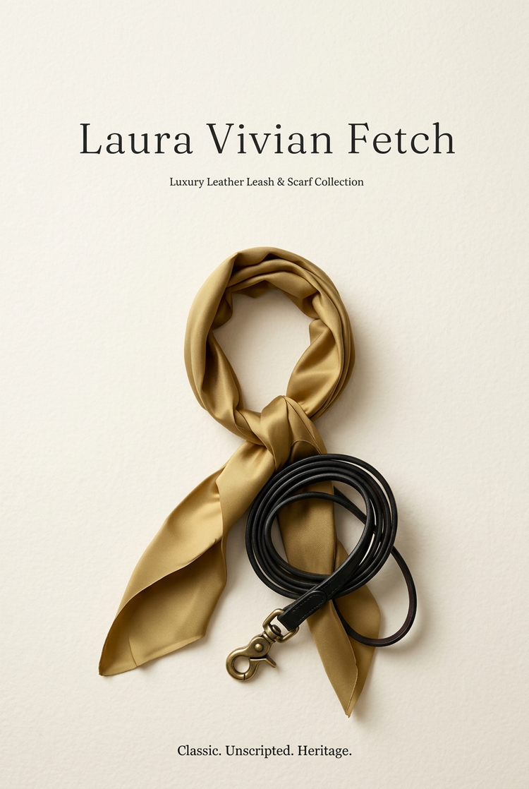 Redesigned Laura Vivian Fetch luxury accessories poster