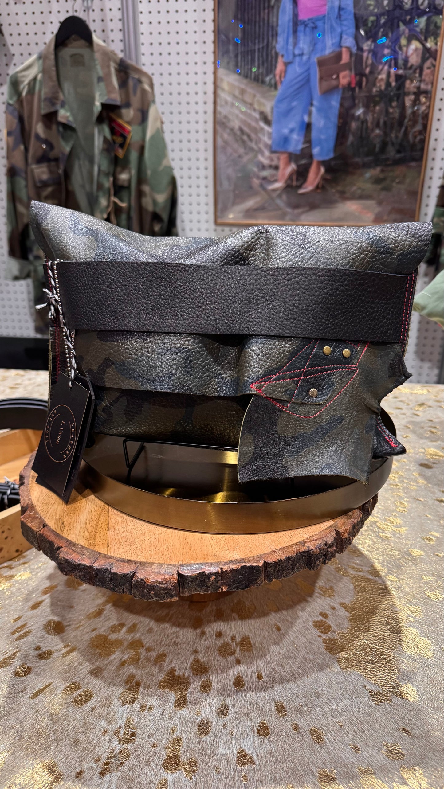 Mae Leather Clutch