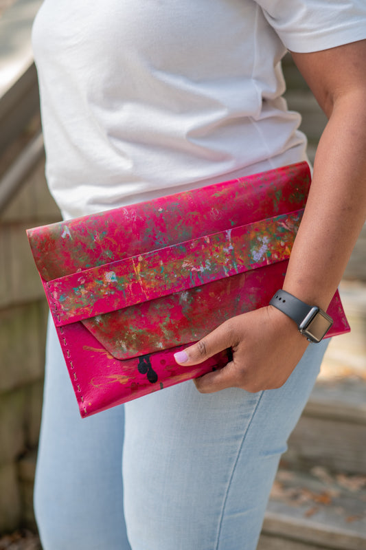 Mae Leather Clutch
