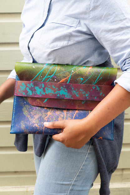 Mae Leather Clutch