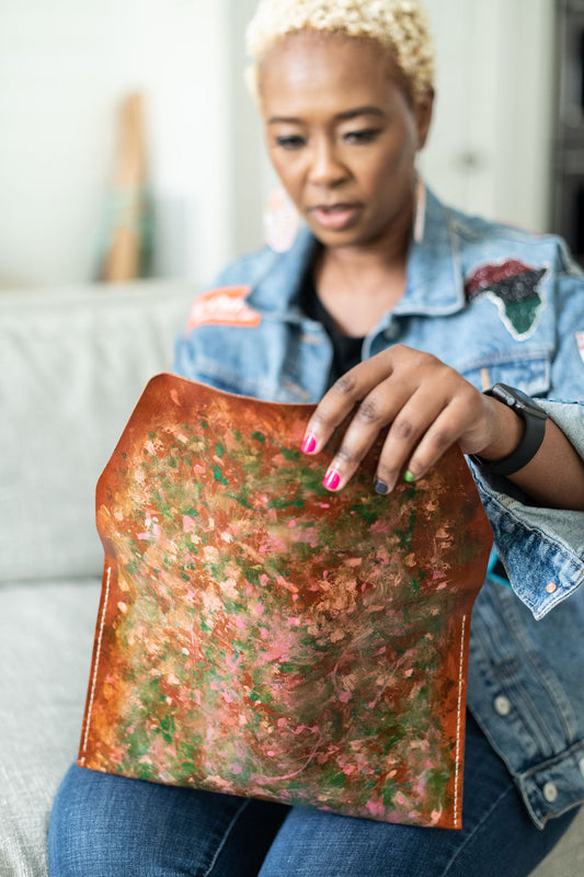 Mae Leather Clutch