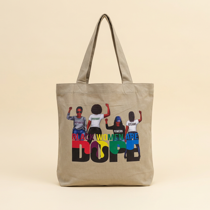 Beige tote with a warm ivory studio background